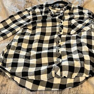 Time & Tru Women’s Soft Button Front Shirt With Long Sleeve